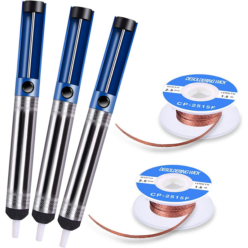 

Solder Suction Wire with Strong Suction and Strong Return Force for Repair Solder 2.5mm Width 1.5m Length Set