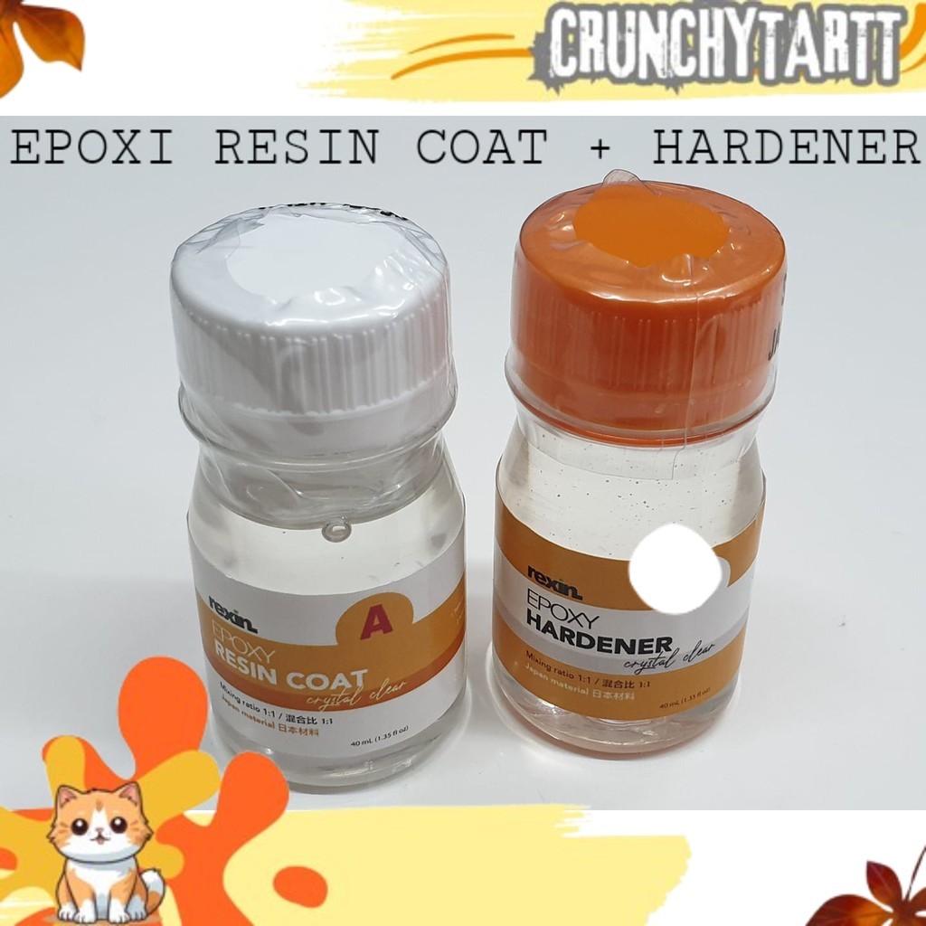 

READY LEM EPOXY RESIN COAT + HARDENER (CRYSTAL CLEAR) 40ml PNCG