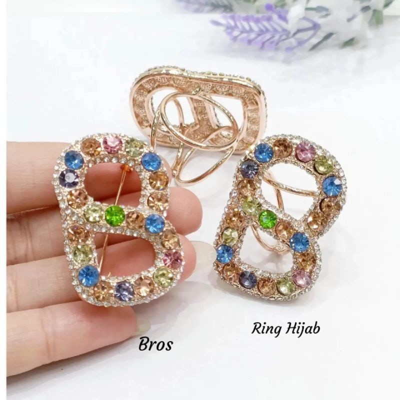 RING BROS HIJAB BUTONSCARVES TITANIUM ANTI KARAT PREMIUM IMPORT QUALITY