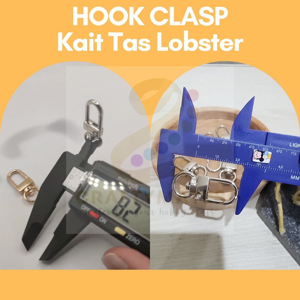 [ 2 PCS ] KEWKEW CANTELAN GANTUNGAN KUNCI KAIT TAS LOBSTER MINI | HOOK CLASP SMALL KEYCHAIN