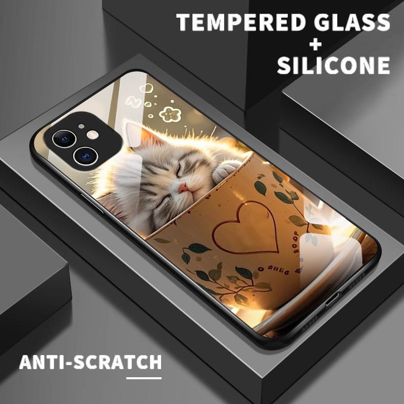Casing Hp For Xiaomi Mi 11 Lite Mi 11 Lite 5G 11 Lite 5G NE 12 Lite Case Kaca Tempered Casing Siliko