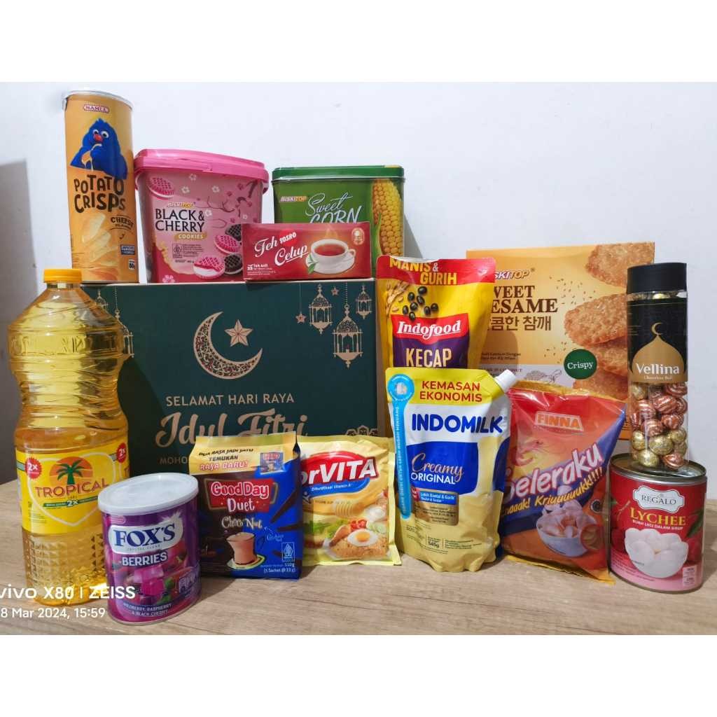 

PARCEL LEBARAN SEMBAKO 2024 PAKET (B)/HAMPERS LEBARAN/PARSEL IDULFITRI