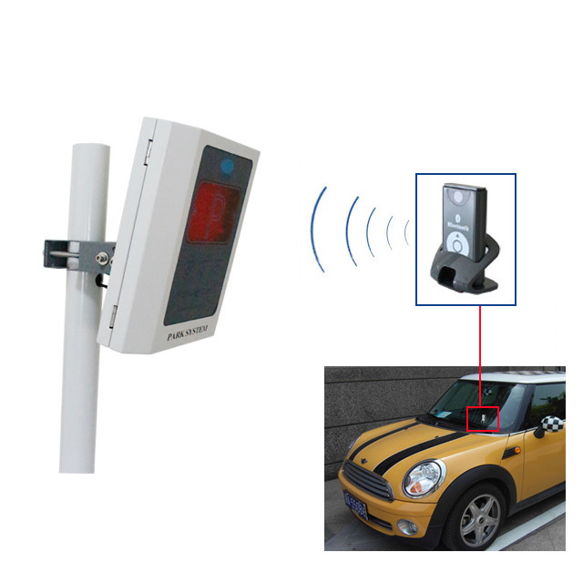 

Card reader with active tags for vehicle parking management system and access control