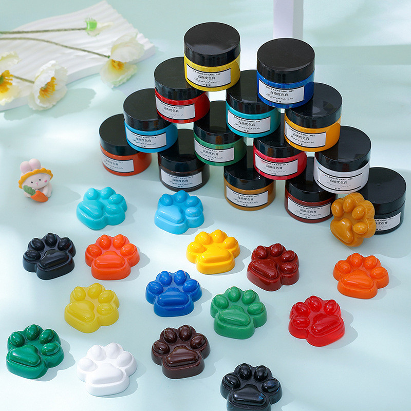 

50g Color Paste Silicone Mold Pigment AB Rubber Dye Liquid Rubber Copy Clone Object Pattern Glue Fast Curing Silicone Mold