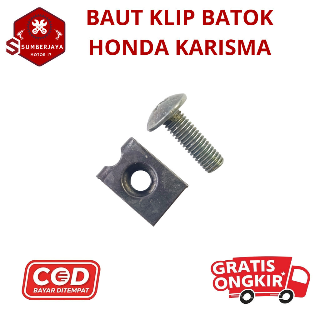 Baut Klip Batok Karisma / Baut Klip Batok Motor Honda Karisma Supra X 125 Original sepeda motor