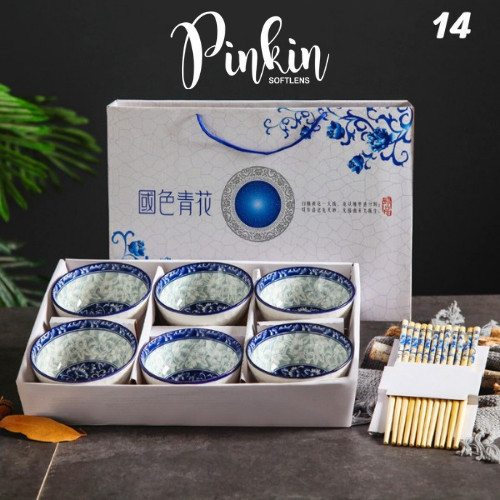 

MANGKOK SET ANTIK JEPANG SOUVENIR KADO HADIAH WEDDING IMLEK 6 SET
