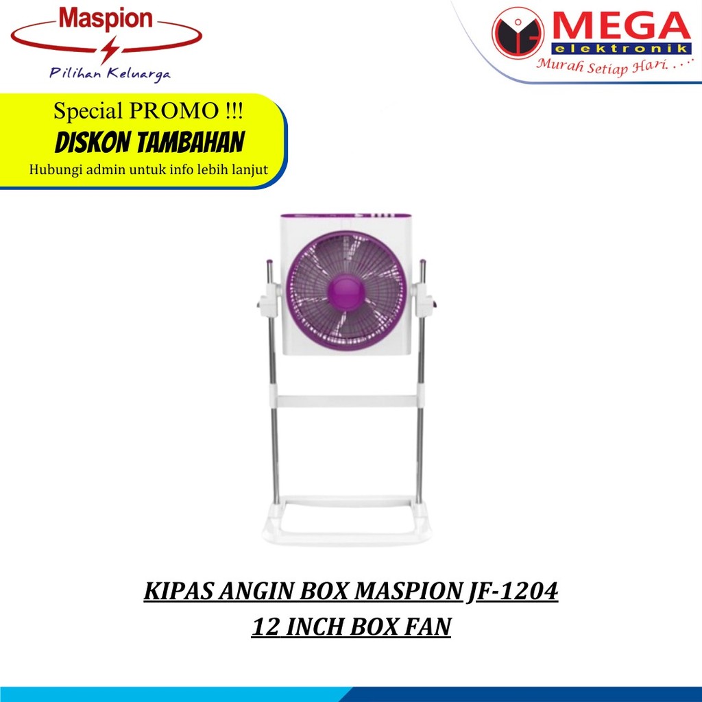 KIPAS ANGIN BOX MASPION JF-1204 12 INCH BOX FAN