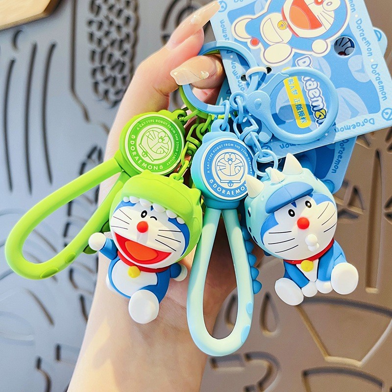 100. GANTUNGAN KUNCI DORAEMON  / GANTUNGAN KUNCI DORAEMON LUCU KARET / KEY CHAIN DORAEMON