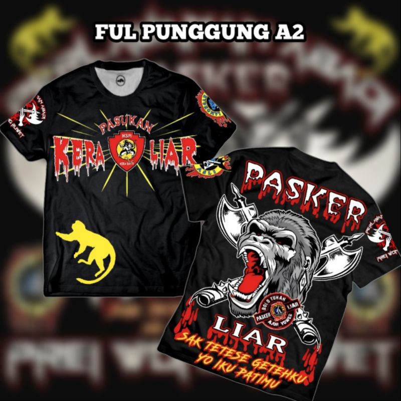 kaos pasker liar original ikspi kera sakti kaos distro disain terbaru pasker liar IKSPI Kera Sakti