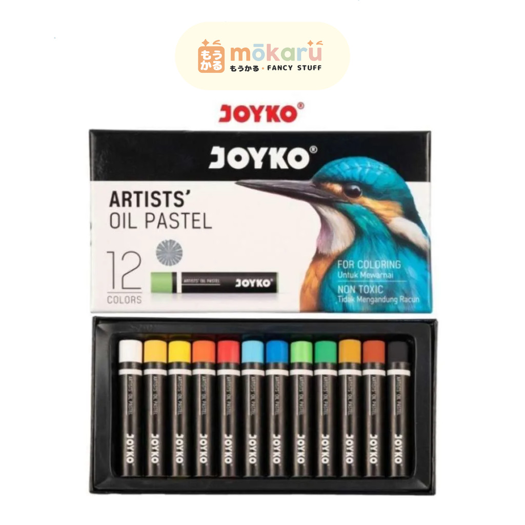 

Joyko Artist Oil Pastel OP-12ART Crayon Krayon Minyak 12 Warna