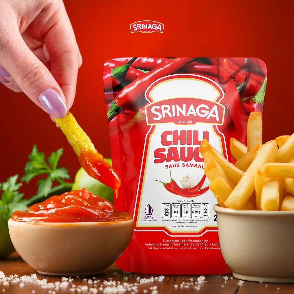 

Srinaga Chili Sauce 200 Gram - Saus Sambel