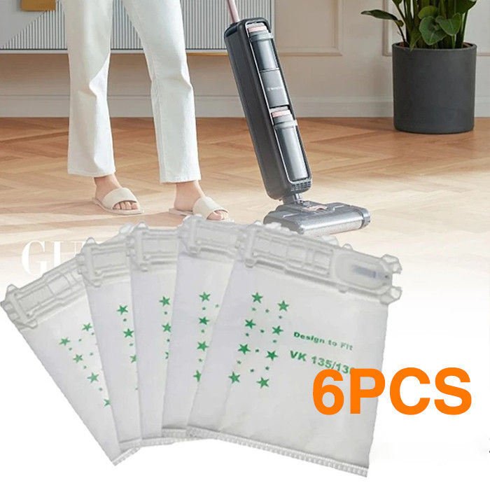 Set 6 Kantong Debu Vacuum Cleaner untuk VK135 VK136