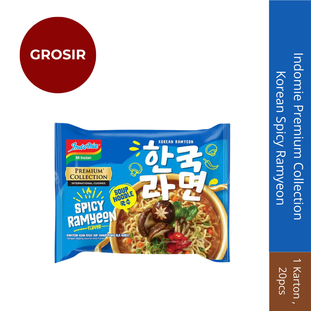 

Indomie Premium Collection Korean Spicy Ramyeon - 1 Karton isi 20 pcs
