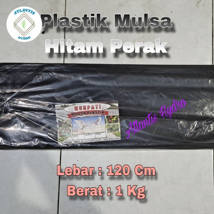 Plastik Mulsa Hitam Perak Lebar 1,2 M (  1 KG ) MURAH 