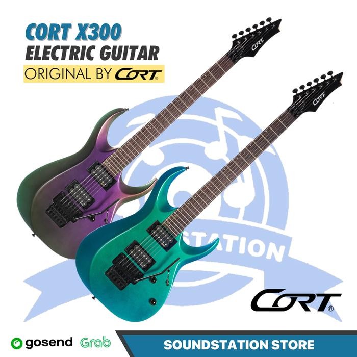 Cort X300 Electric Guitar Floyd Rose Active | Gitar Elektrik Original