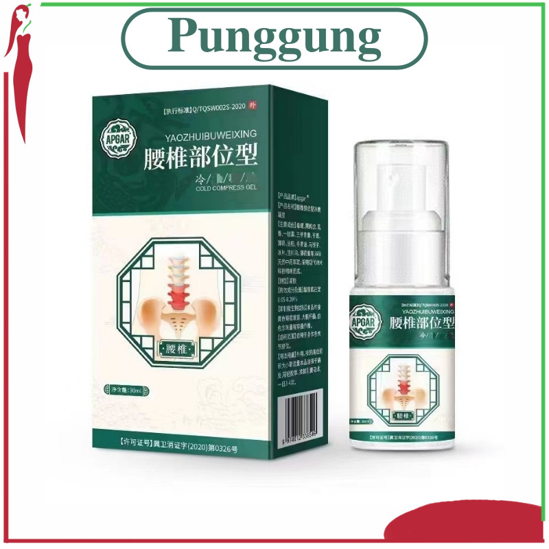 APGAR Spray Nyeri Lumbar Punggung Spine Joint Back Pain Cervical Disc Pinggang Cold Compress VP031