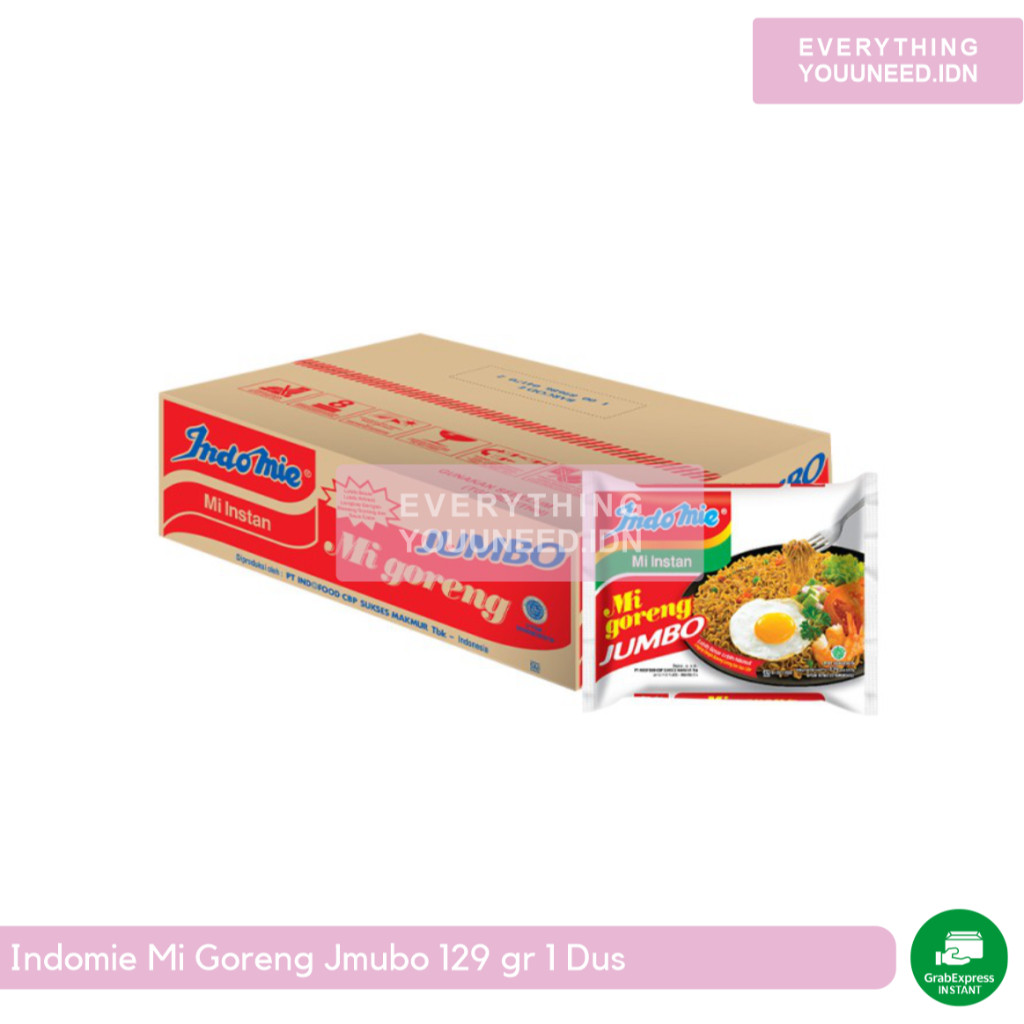 

Indomie Jumbo Goreng Spesial 129 G 1 Dus/Karton