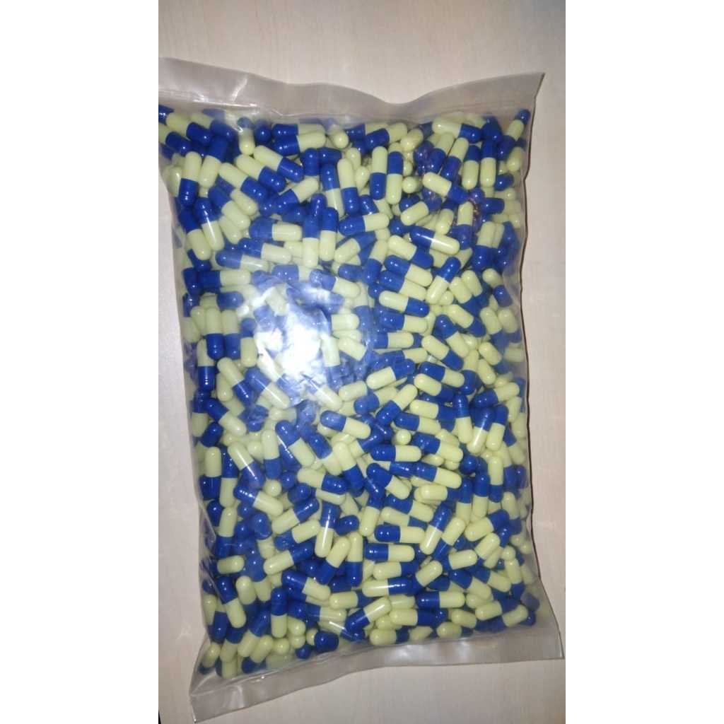 Kapsul Kosong Blue Ivory / Cangkang Kapsul Kosong / Kapsul Gelatine / Biru Ivori