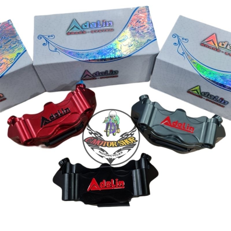 Caliper Kaliper Adelin Radial Monoblock 4 Piston Big Adl 12 Universal Original Import Not Ktc
