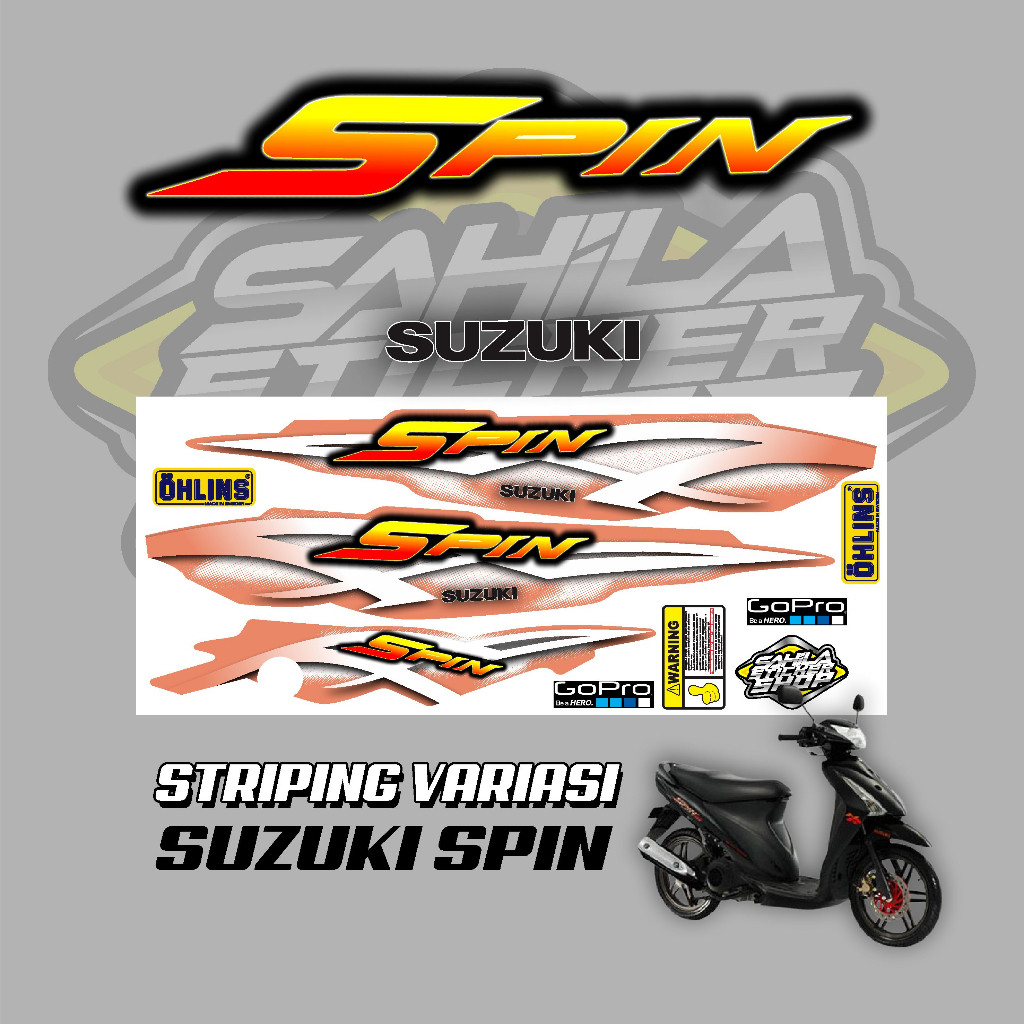 Striping Variasi SUZUKI SPIN - Decal Stiker SUZUKI SPIN - Spin Stiker Variasi