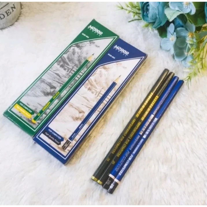 

K5221 Pencil kayu / Pensil alat tulis anak / 2B / 1pc M2000 M2B-900 2B DOC