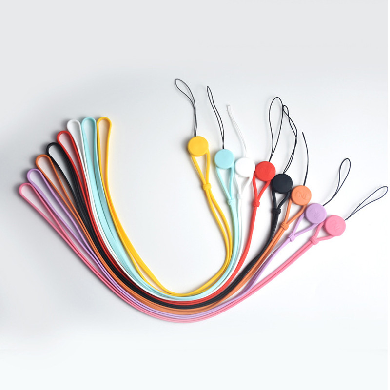 

1pcs Mobile phone hanging rope adjustable silicone long rope certificate factory brand lanyard neck rope camera anti losing rope