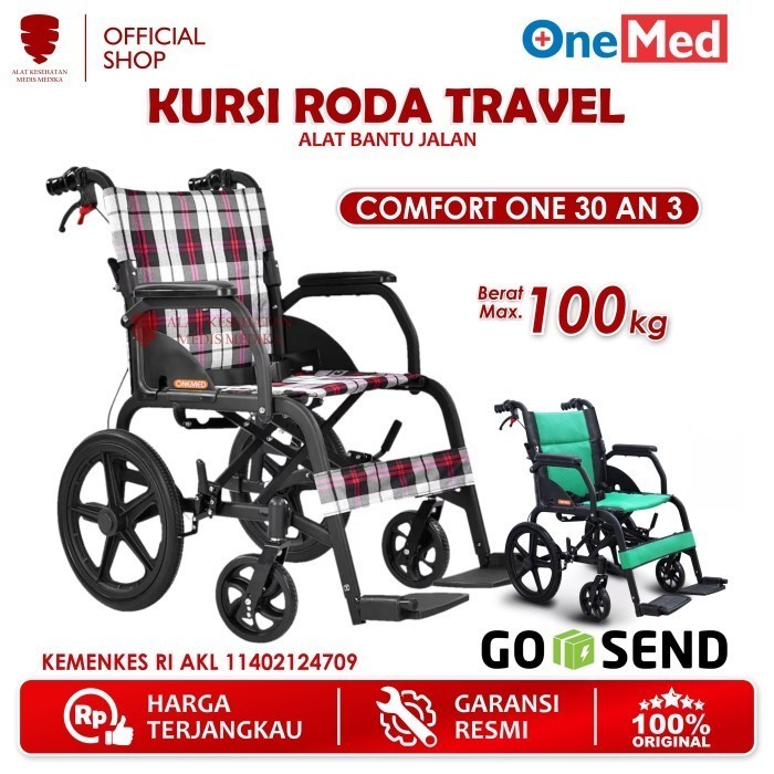 GOJEK ONLY Kursi Roda Comfort One 30 AN 3 Onemed Alat Bantu Jalan Medis