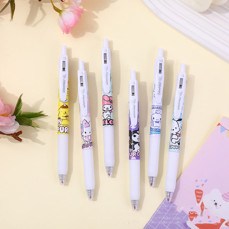 

Pulpen gel motif Sanrio/pulpen gel Sanrio lucu/pulpen mekanik Sanrio lucu yang dapat ditarik