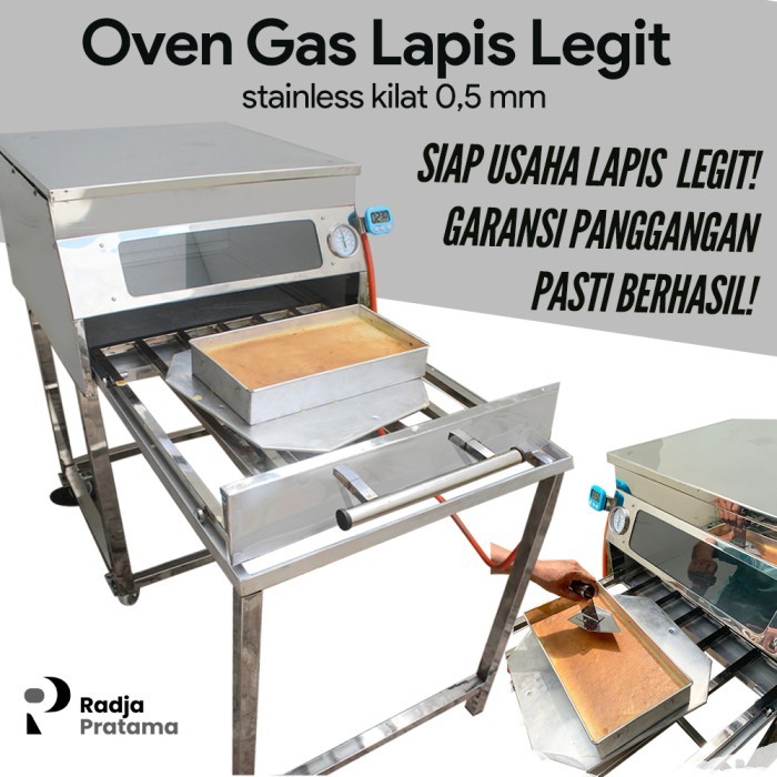Oven Lapis Legit Gas MURAH BERKUALITAS Bonus Loyang dan Alat Poles - Kecil