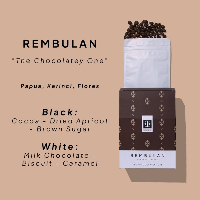 

Rembulan Blend, Espresso Coffee Beans/Biji Kopi Bubuk - 200g - 200 gram