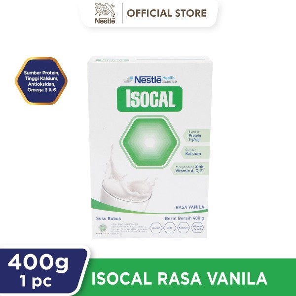 

MM NESTLE ISOCAL Susu Bubuk Keluarga Vanila Kotak 400g