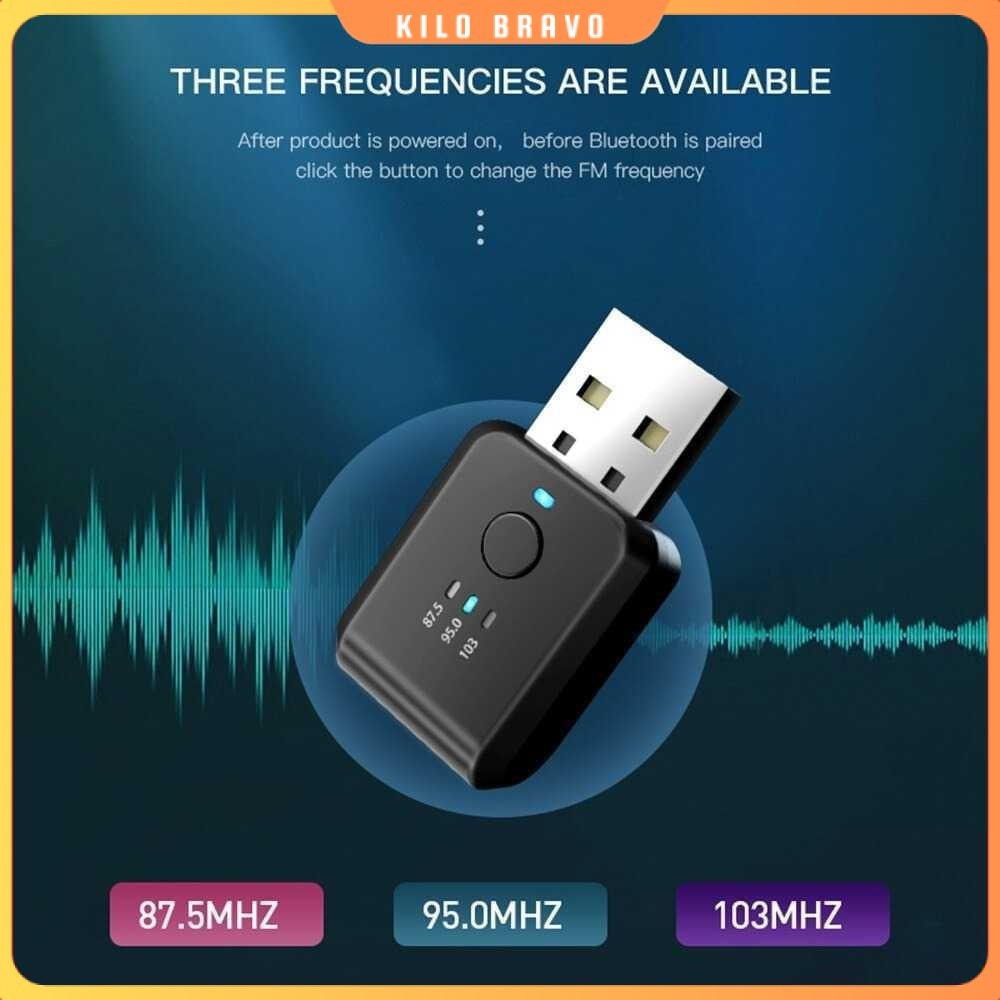 USB Dongle Car Bluetooth 5.1 FM Transmitter Adaptor - FM01