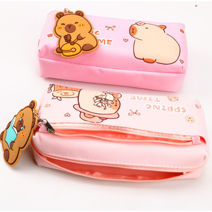 

Souvenir Kotak Pensil Capybara Polos Dompet pensil Makeup Organizer