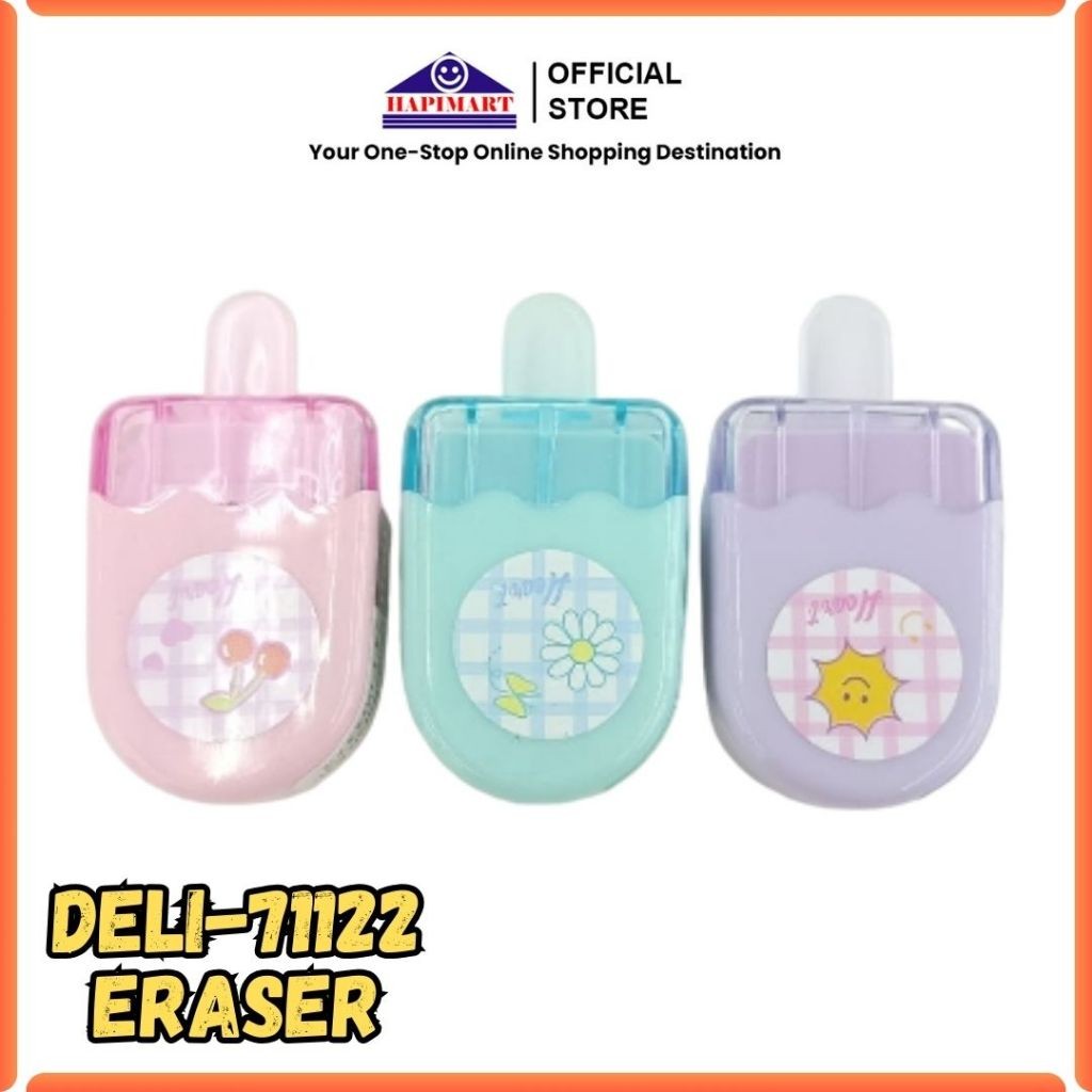 

Penghapus Es Krim 4 Warna Mudah Dibersihkan/Erasers Mini Lollipop Ice cream Popsicle Rubber Pencil Erasers/ Penghapus Pensil untuk Anak-anak Sekolah Siswa