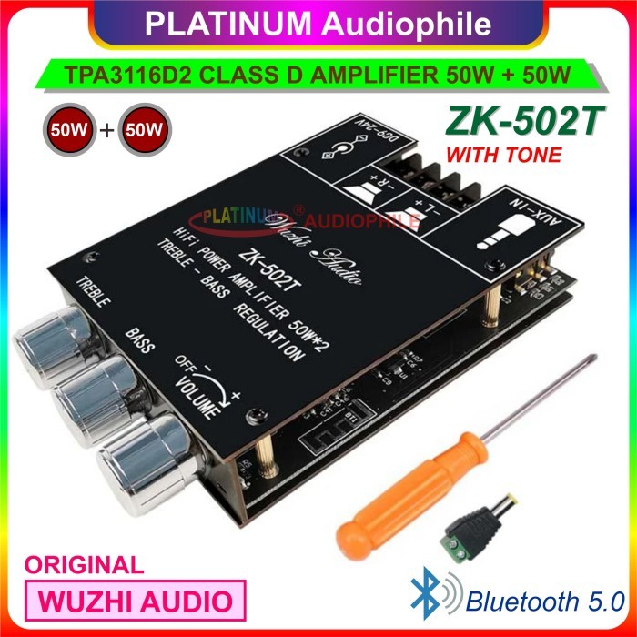 TPA3116 Bluetooth Amplifier Class D 2x50W Class D Amplifier ZK-502T - ZK-502T