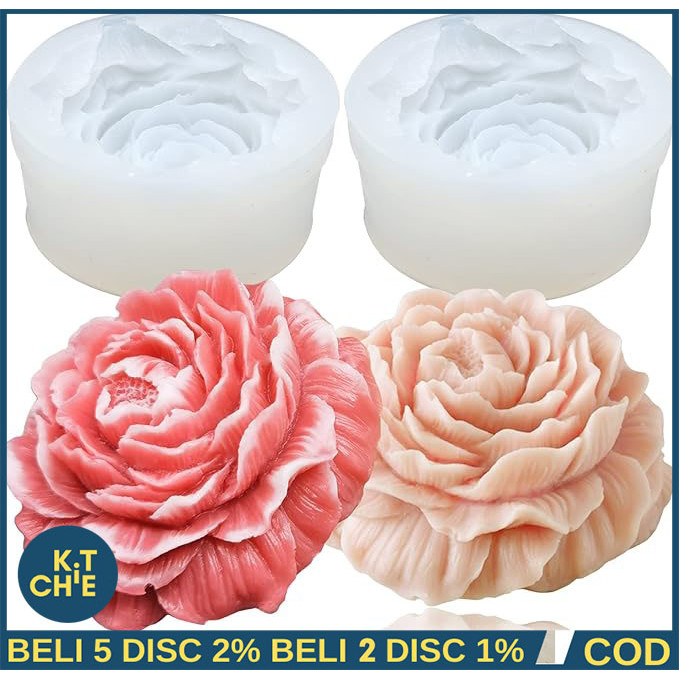 DIY Melati Cetakan Puding 3d Silikon Bunga Cetakan Penyebar Aroma Bunga Cetakan Jelly Cetakan Puding