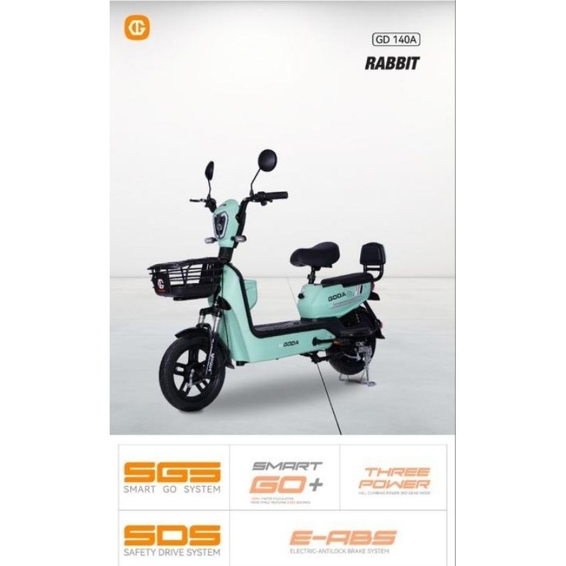 TERBARU sepeda listrik GODA 140A Rabbit NEW selis
