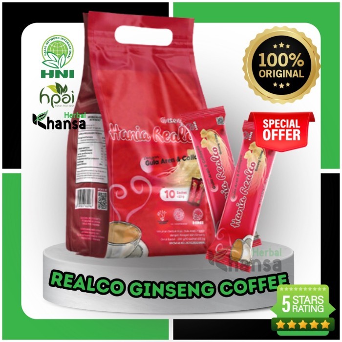 

HANIA REALCO ginseng coffee - HNI HPAI ORIGINAL -Khansa.Herbal-