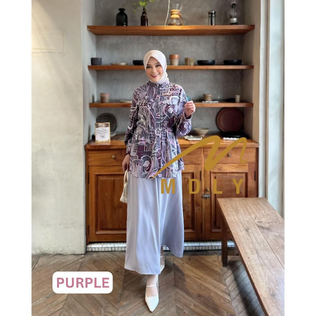 Qinara Set by MDLY One set Wanita Setelan Wanita Terbaru Setelan MDLY Setcel Wanita Setelan Rok Wani