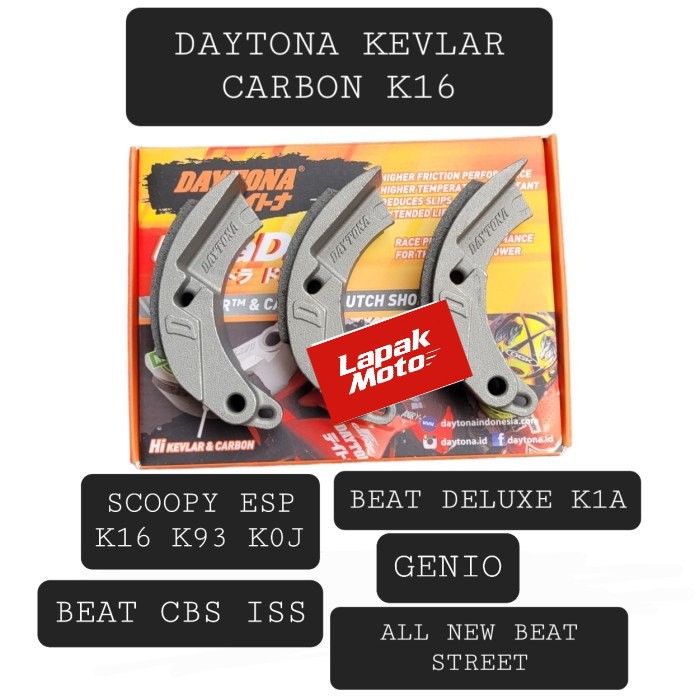 DAYTONA Kampas Ganda 4637 Beat Street, Scoopy ESP, Genio (K16)