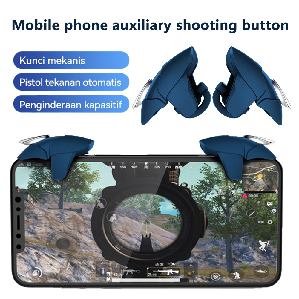 [COD] Pintasan Tombol Game Blue Shark Bantuan Menembak Gamepad ORIGINAL BLUE SHARK TRIGGER L1 R1 JOY