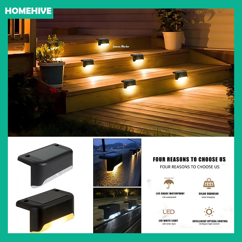 Lampu Solar Tenaga Matahari Hias Taman Tangga / LED Solar Lamp Hias Taman / Lampu Led Tangga Tenaga 