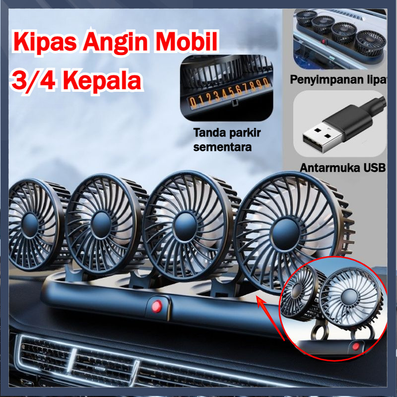 【NEW】Kipas Angin Mobil 24 Terbaru Kipas Angin Mobil Portable / Kipas Angin Mobil Usb  Kipas Dasbor 3