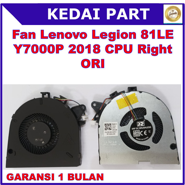 Fan Lenovo Legion 81LE Y7000P Y530P Y540P Y545 2018 CPU Right ORI