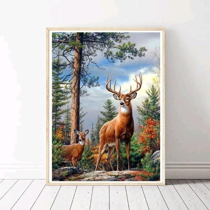 

promo -Diamond Painting Set 5D full drill SQUARE Kreatifitas ( 30cm x 40cm ),keterampilan dan mainan anak - Red Parrot