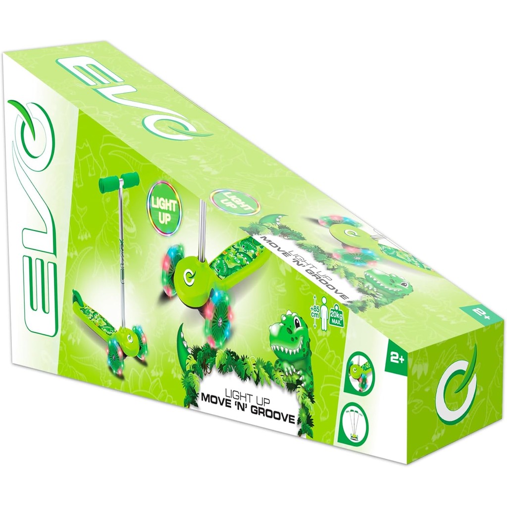 Scooter Evo Dino Light Up Original - Skuter Anak Karakter Dino