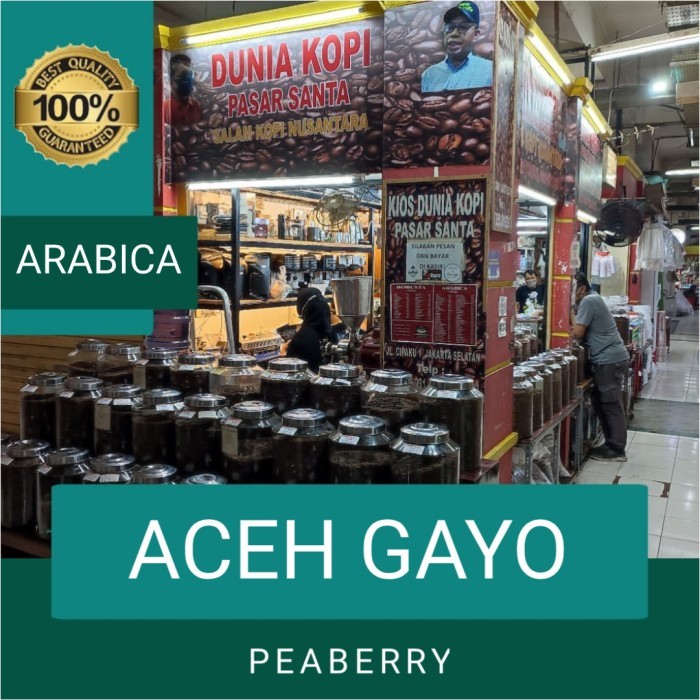 

Kopi Arabika Aceh Gayo Peaberry 250 gram - Biji