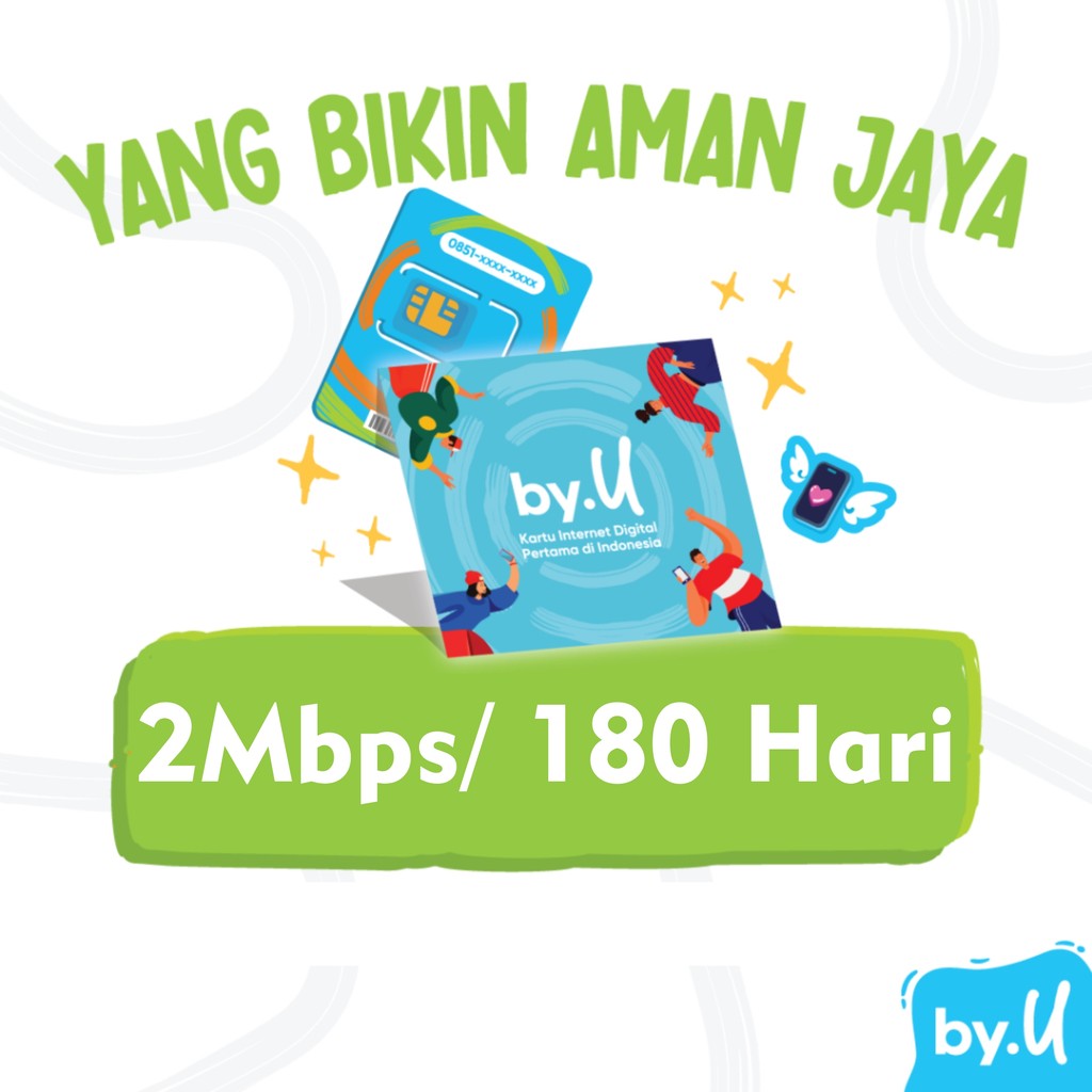 Perdana Kuota By.u 2Mbps Unlimited Tampa Batas Aktif 180 Hari