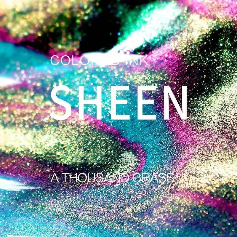 

18ml Gradual Sheen Color Fountain Pen Ink Bottle Non-Carbon for Calligraphy Glass Dip Pen School Ofiice Stationary Supplies Gift