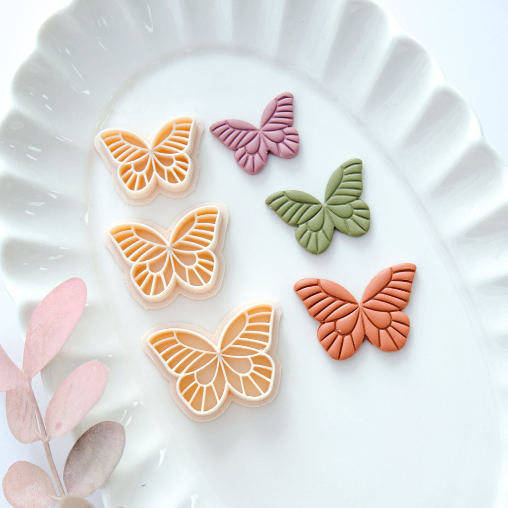 

3 Sizes Butterfly Polymer Clay Cutters Spring Theme Clay Cutters Boho Earring Cutting Molds DIY Jewelry Making Clay Tools